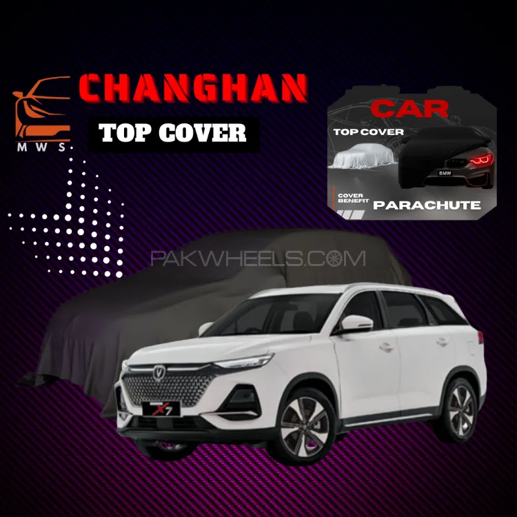 Changan Oshan X7 Top Cover | Parachute Fabric | Waterproof Dustproof Car Protection Image-1
