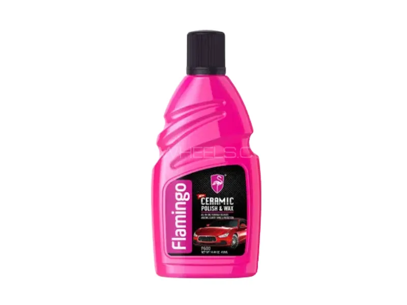 Flamingo Ceramic High Gloss Shine Liquid Polish & Wax - 410ml Image-1