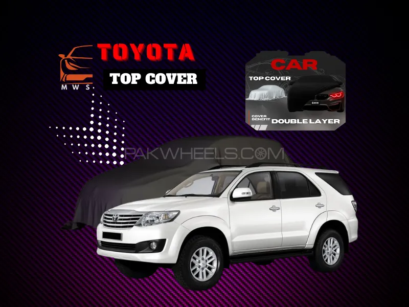 Toyota Fortuner 2013-2016 Top Cover | Grey Double Layer | Waterproof & Heatproof Image-1