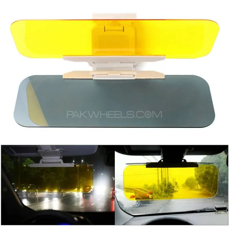 Car Day Night Anti Glare Mirror Light Protector Image-1