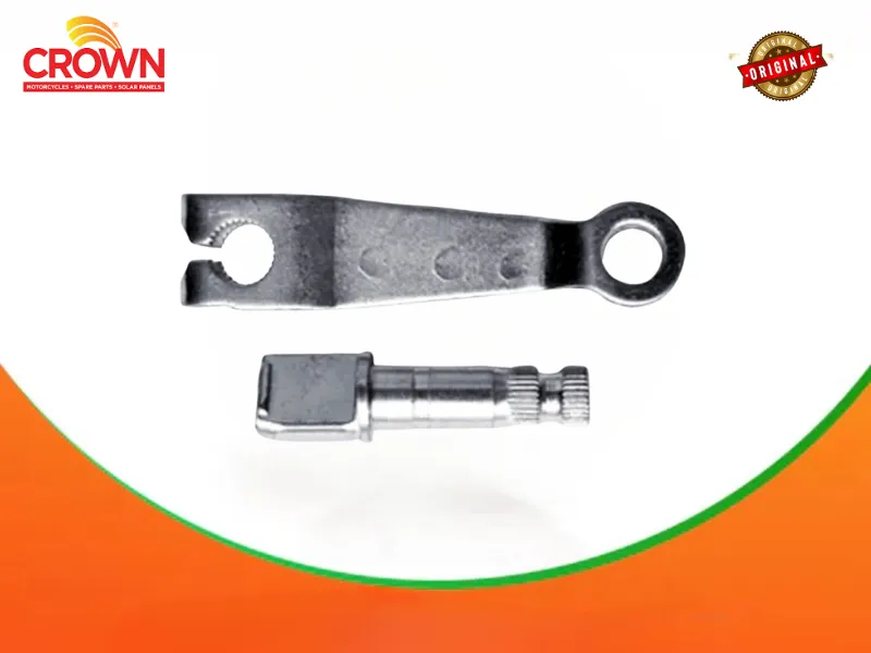 Crown Lifan Front Brake Cam Lever & Shaft for Motorcycles (CG125) Image-1