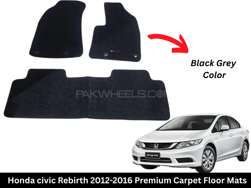 Honda Civic Rebirth 2012-2016 Premium Carpet Floor Mats Image-1