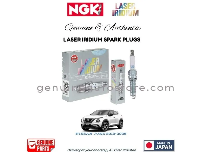 Nissan Juke 2019-2025 NGK LASER IRIDIUM SPARK PLUG - 4 PIECES Image-1