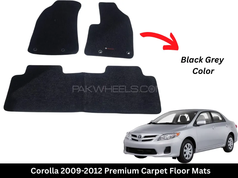 Toyota Corolla 2009-2012 Premium Carpet Floor Mats Image-1