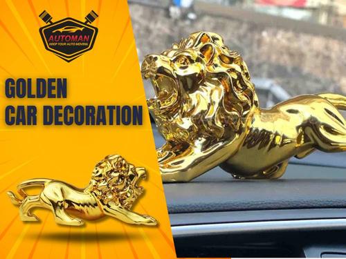 Golden Lion Car Decoration – Luxury Dashboard Ornament for Stylish Car Interiors  | Automanpk  Golden Lion Car Decoration – Luxury Dashboard Ornament for Stylish Car Interiors  | Automanpk