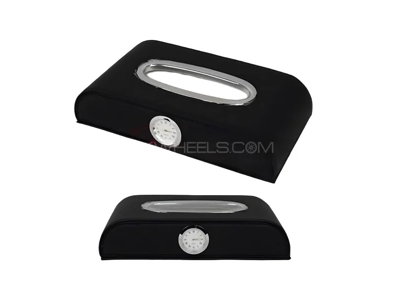 Imported Tissue Box With Watch /Car / Home / Office - Tissue Box for Car / Home / Office. Image-1