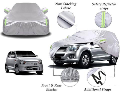 Suzuki Alto 2019 - 2025 Top Cover | Side Mirror Pockets | Reflector Strips | 100% Dust & Water Proof Suzuki Alto 2019 - 2025 Top Cover | Side Mirror Pockets | Reflector Strips | 100% Dust & Water Proof