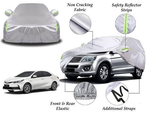 Toyota Corolla 2014 - 2025 Top Cover | Side Mirror Pockets | Reflector Strips | 100% Water Proof Toyota Corolla 2014 - 2025 Top Cover | Side Mirror Pockets | Reflector Strips | 100% Water Proof