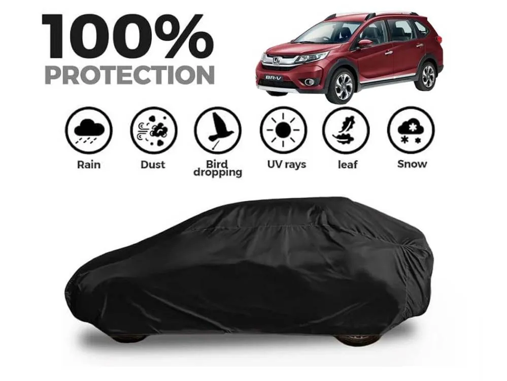 Honda Brv Top Cover | Black Coat Top Cover | Water & Dust Proof | Anti-Heat Crack Image-1
