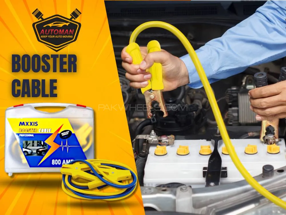 Booster Cable 600 Amp – Heavy-Duty Jumper Cables for Car, Jeep & Truck | Reliable Emergency Start Image-1