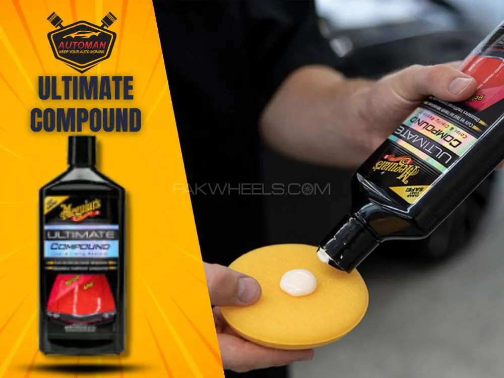 Meguiar's Ultimate Compound 450mL – Advanced Colour & Clarity Restorer for Car Paint | Professional  Image-1