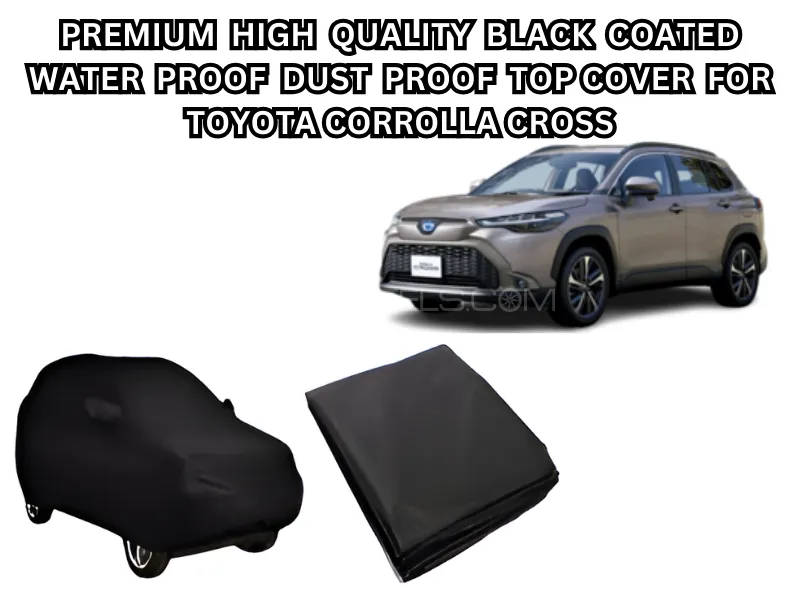 Premium High-Quality Combo Pack – Black Velvet Seat Cushion, Black Coated Top Cover for Toyota Cross Image-1