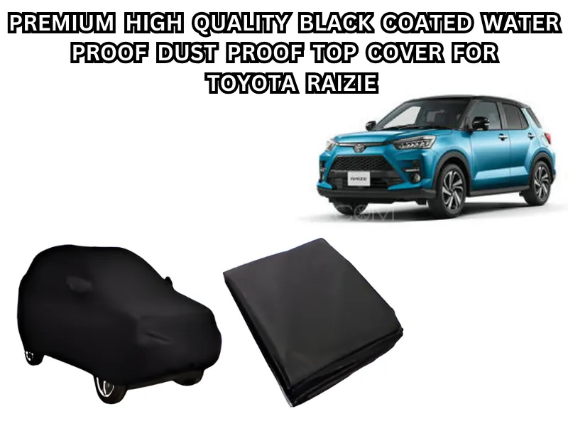 Premium High-Quality Combo Pack – Black Velvet Seat Cushion, Black Coated Top Cover for Toyota Raize Image-1