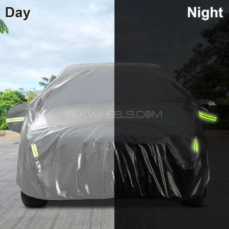 Toyota Corolla 2014 - 2025 Top Cover | Side Mirror Pockets | Reflector Strips | 100% Water Proof Toyota Corolla 2014 - 2025 Top Cover | Side Mirror Pockets | Reflector Strips | 100% Water Proof Image-2