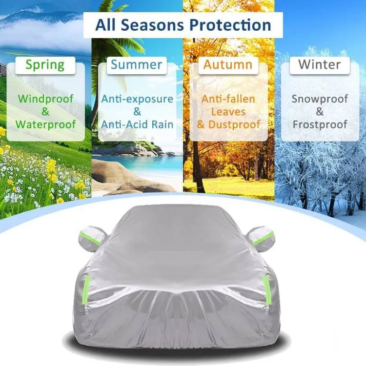 Toyota Corolla 2014 - 2025 Top Cover | Side Mirror Pockets | Reflector Strips | 100% Water Proof Toyota Corolla 2014 - 2025 Top Cover | Side Mirror Pockets | Reflector Strips | 100% Water Proof Image-3