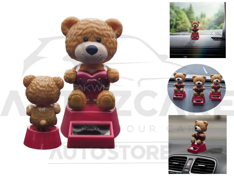Car Dashboard Decorations Cute Small Figures Toys Animal Figurines Shaking (Pack of 2) Image-1