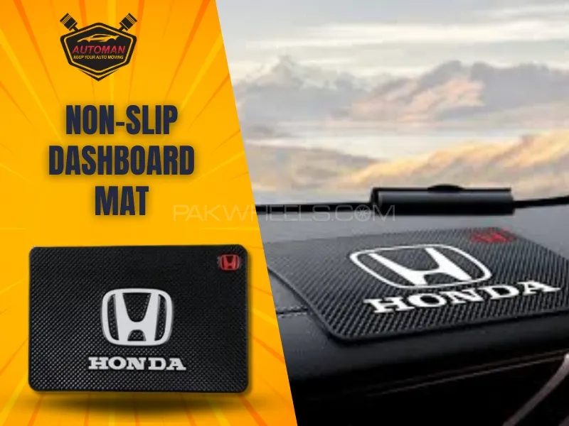 Premium Non-Slip Rubber Dashboard Mat for Honda – Anti-Slip, Secure Fit, Protects Dashboard Image-1