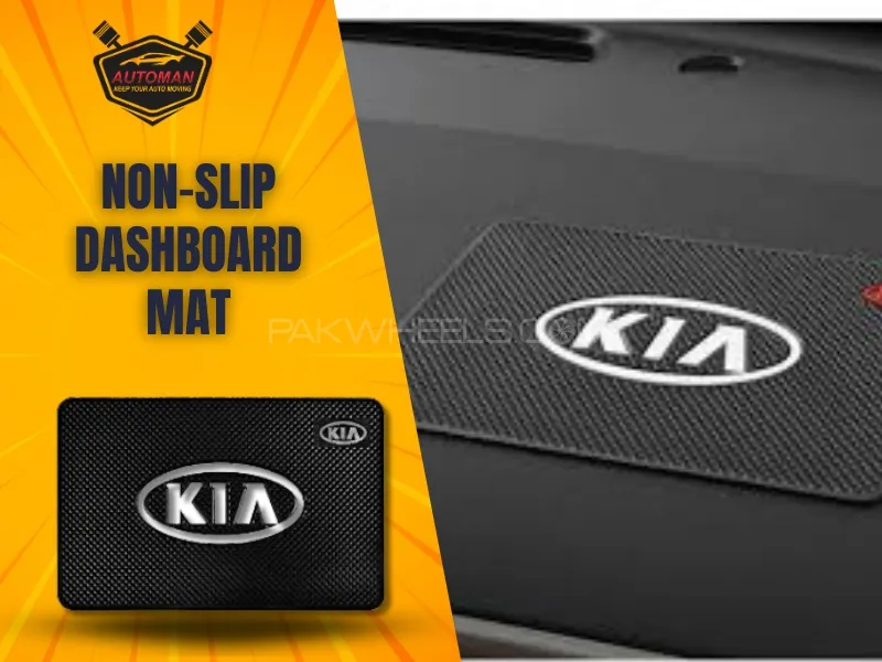 Premium Non-Slip Rubber Dashboard Mat for KIA – Secure Fit & Anti-Slip Protection Image-1
