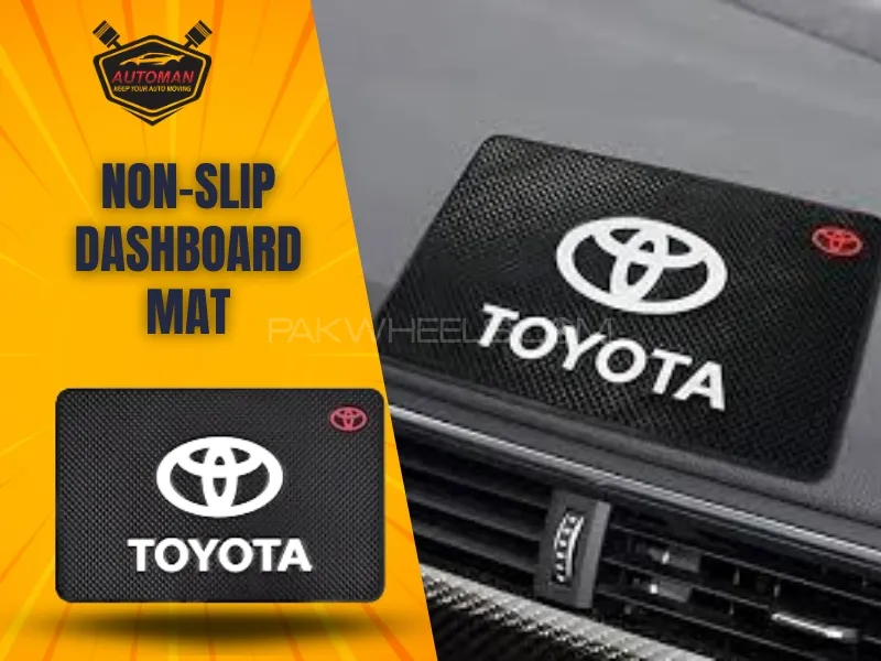 Premium Non-Slip Rubber Dashboard Mat for Toyota – Secure Fit & Anti-Slip Protection | Car Accessori Image-1