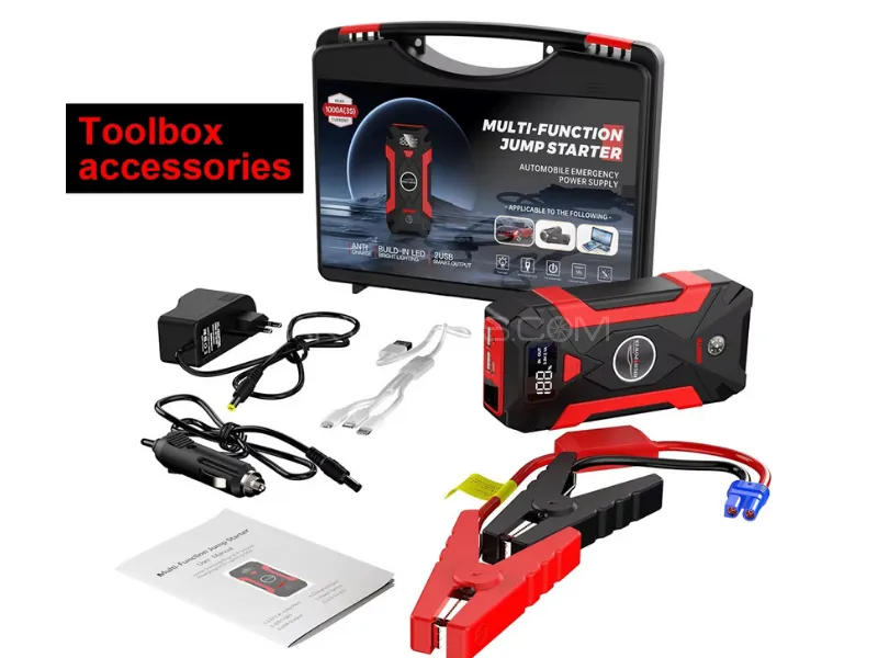 Digital Display Screen | Car Jump Starter | Power Bank Image-1