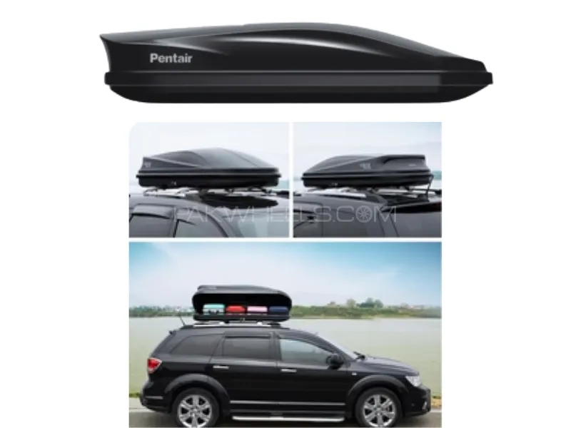 Universal Pentair Roof Storage Box 360L | Extra Large Car Roof Cargo Carrier for Luggage  Image-1