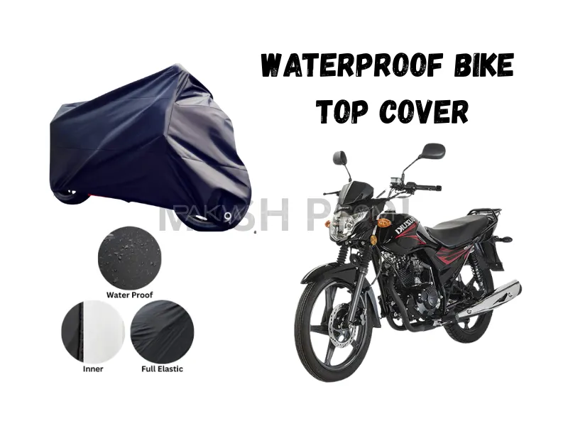 Waterproof Parachute Bike Cover for Suzuki GR150 | Full Size Motorcycle Dust, Rain & Sun Protection  Image-1