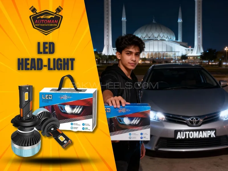 GMKA 1000W LED 9005 Headlight Bulbs – High Brightness, Super Grip Design, 6-Month  | Automanpk Image-1