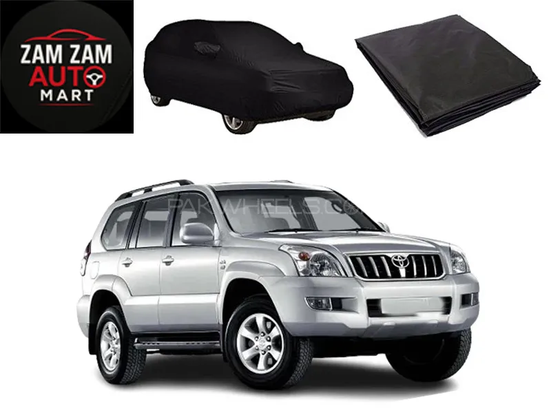 Toyota Prado FJ120 Model 2003-2008 High Quality Black Coated Top Cover Image-1