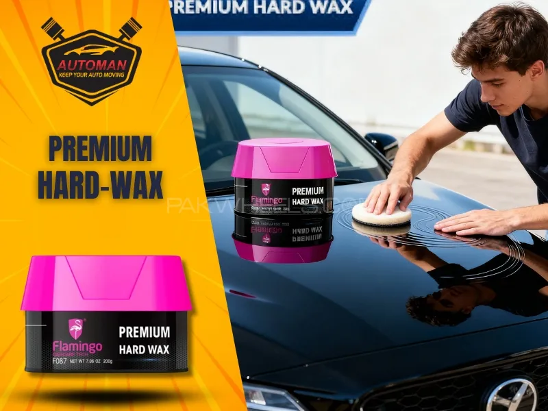 Flamingo Premium Hard Wax Polish – Ultra-Smooth, Long-Lasting Shine|Automanpk Image-1
