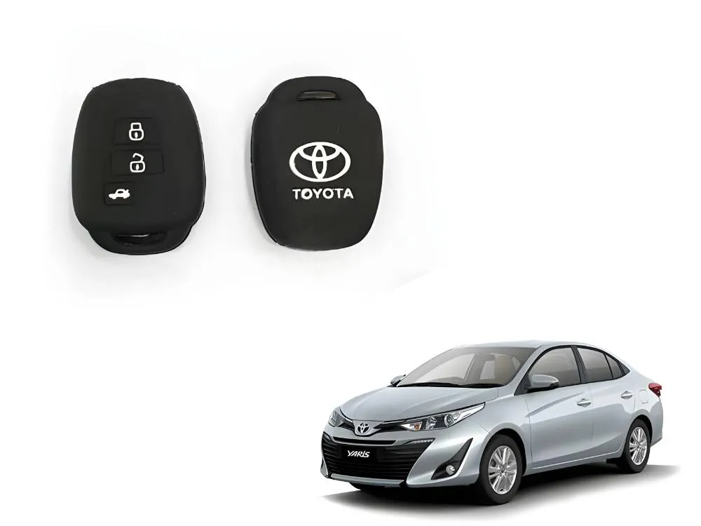Toyota Yaris 1.3 Silicon Key Cover - Yaris Key Cover in Rubber. Rubber Protection Cover. Toyota Yaris 1.3 Silicon Key Cover - Yaris Key Cover in Rubber. Rubber Protection Cover. Image-1