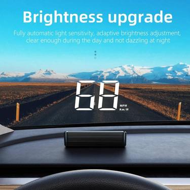 Universal GPS Car HUD Speedometer – M2 Head-Up Display with Auto Brightness & USB Power Universal GPS Car HUD Speedometer – M2 Head-Up Display with Auto Brightness & USB Power