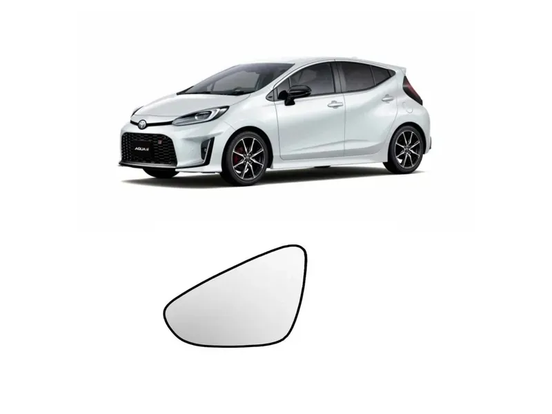 Toyota Aqua Side Mirror Reflective Glass Plate LH Image-1
