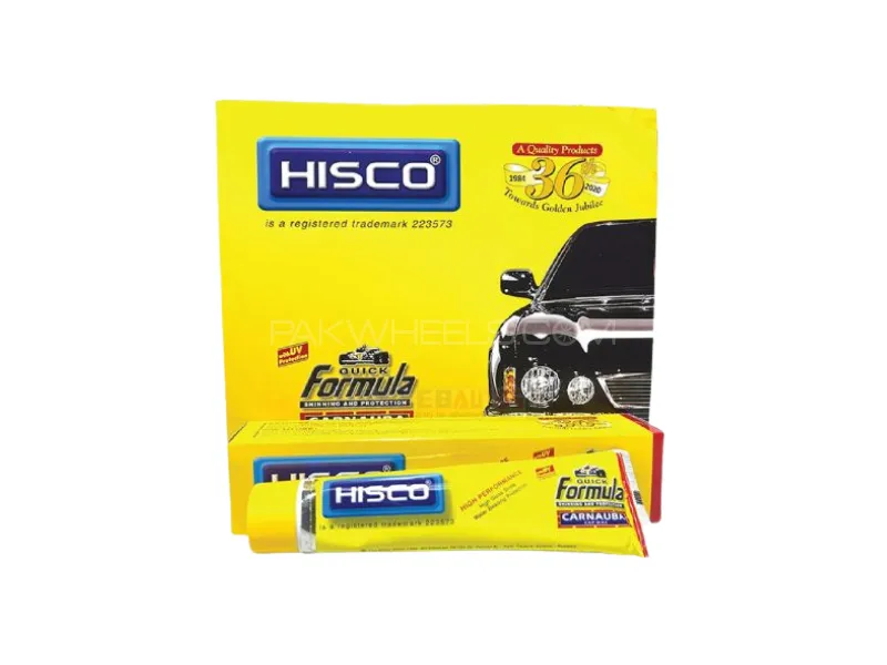 Hisco Carnauba Formula Car Wax – 100g Tube | Premium Shine & Paint Protection Image-1