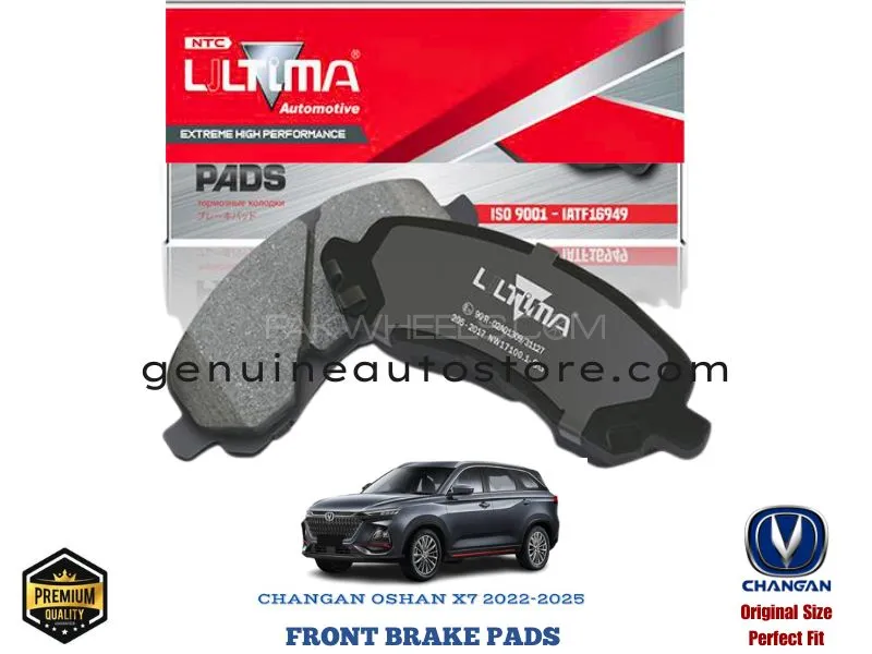 CHANGAN OSHAN X7 FRONT BRAKE PADS ULTIMA  Image-1