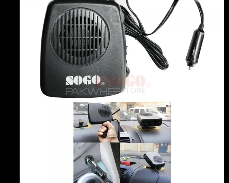 SOGO Car Heater 2-in-1 | 12V 200W Plug & Play | Cooling & Heating Fan for All Vehicles Image-1