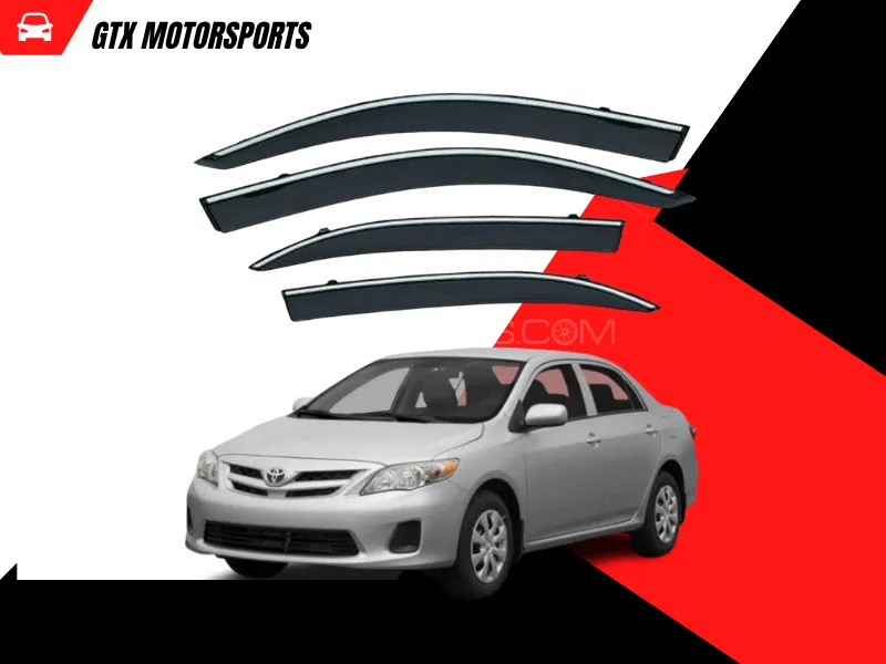 Toyota Corolla 2009-2014 Mugen Style Door Visor / Air Press – 4Pcs Set Image-1