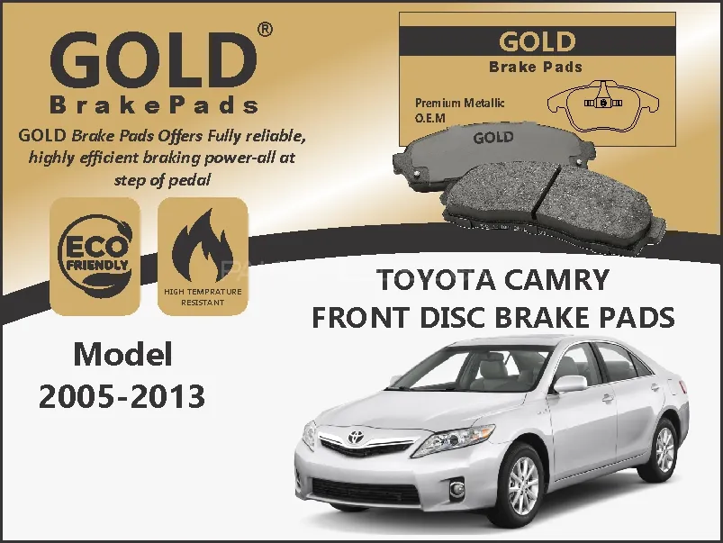 Toyota Camry Front Premium Disc Brake Pads G-2 Image-1