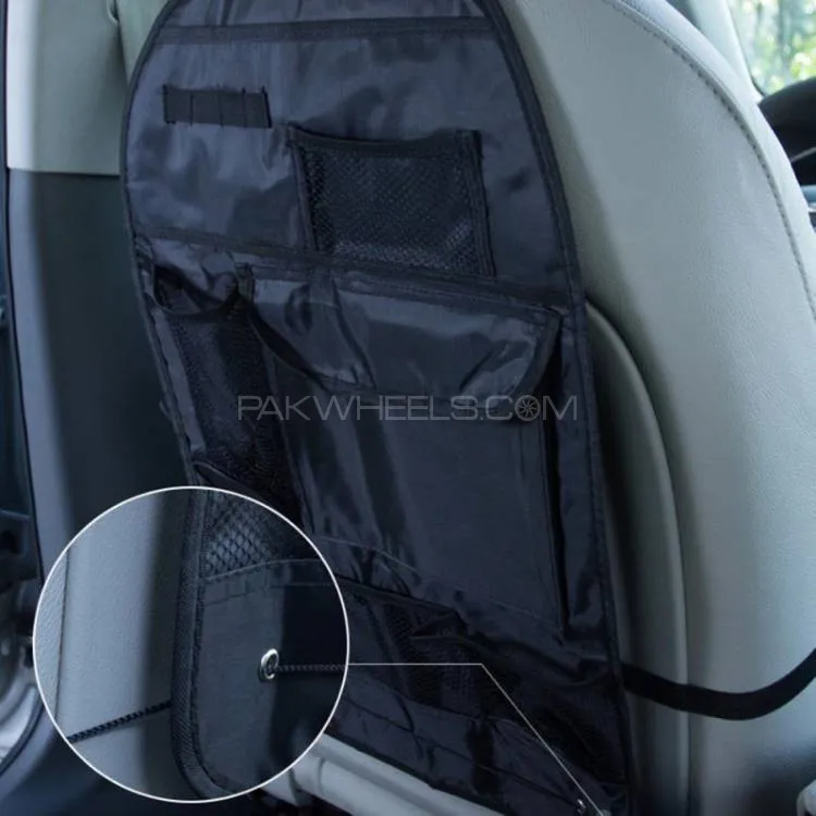 Back Seat Car Organizer – Multi-Pocket Storage, Trash Bag Holder, and Net Pouch Back Seat Car Organizer – Multi-Pocket Storage, Trash Bag Holder, and Net Pouch Image-2