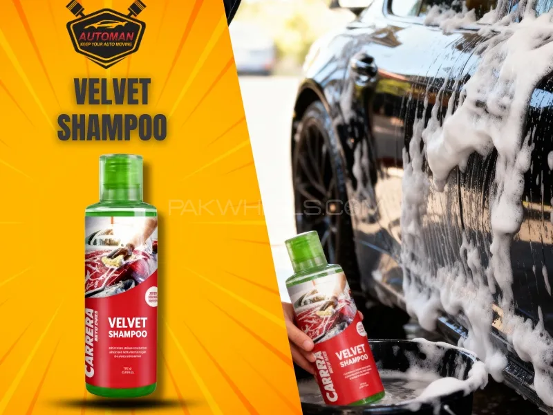 Carrera Velvet Shampoo 300ml with Microfiber Cloth – AutoManPK Image-1