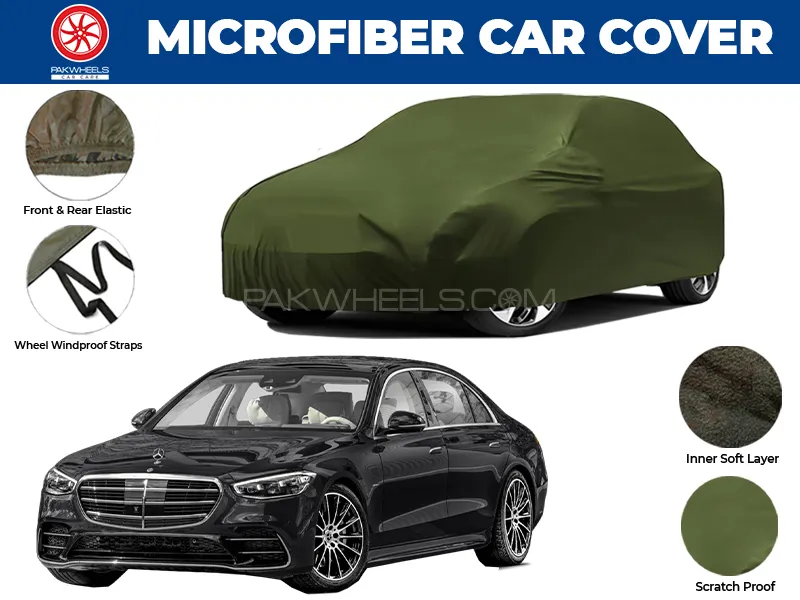 Mercedes S580e  2022-2025 | Water Repellent and Anti Scratch Microfiber Car Top Cover Image-1