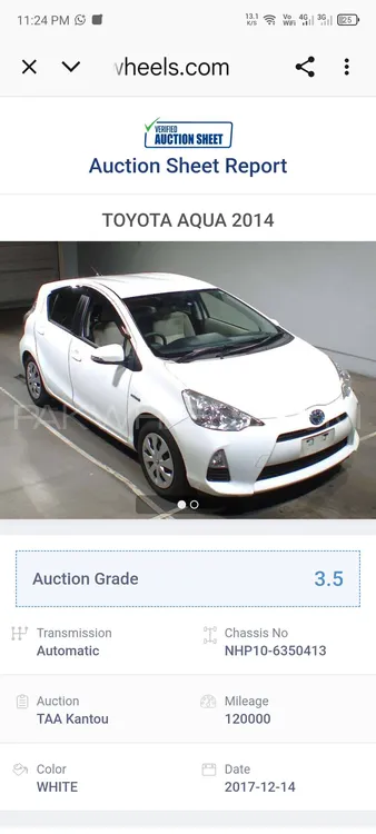 Toyota Aqua 2014 for Sale in Muzaffar Gargh Image-1