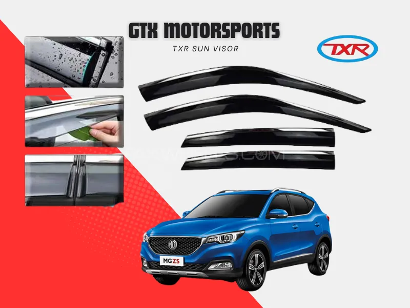 TXR Stainless Steel Door Visor / Air Press – MG ZS (4Pcs Set) Image-1