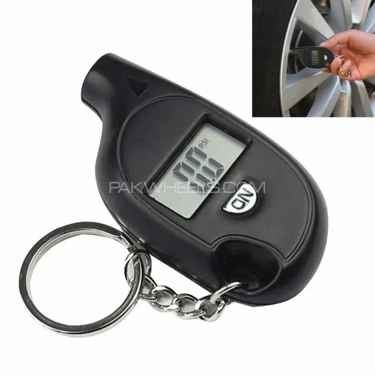 LCD Digital Screen Tire Pressure Gauge | Universal Tyre Checker | For Car Truck Bike Image-1