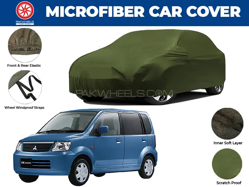 Mitsubishi EK Wagon 2006-2013 | Water Repellent and Anti Scratch Microfiber Car Top Cover Image-1