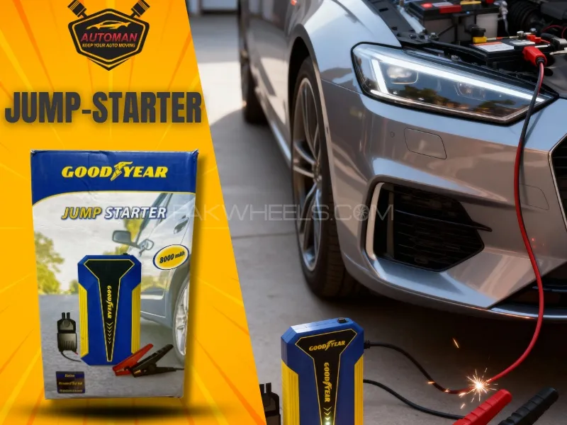 Goodyear Heavy Duty Jump Starter with Power Bank – 12V Car Battery Booster & Portable Charger | Auto Goodyear Heavy Duty Jump Starter with Power Bank – 12V Car Battery Booster & Portable Charger | Auto Image-1