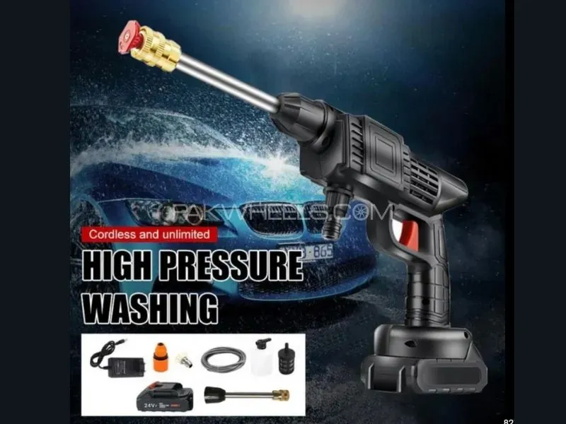 Rechargeable Cordless High-Pressure Washer | 48V Portable Power | Foam Bottle & Accessories Rechargeable Cordless High-Pressure Washer | 48V Portable Power | Foam Bottle & Accessories Image-2