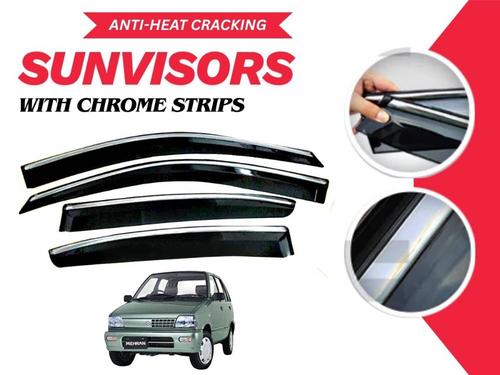 Suzuki Mehran Sun Visor With Chrome Strips | Air Press | Anti-Heat Cracking Sun Visors  Suzuki Mehran Sun Visor With Chrome Strips | Air Press | Anti-Heat Cracking Sun Visors