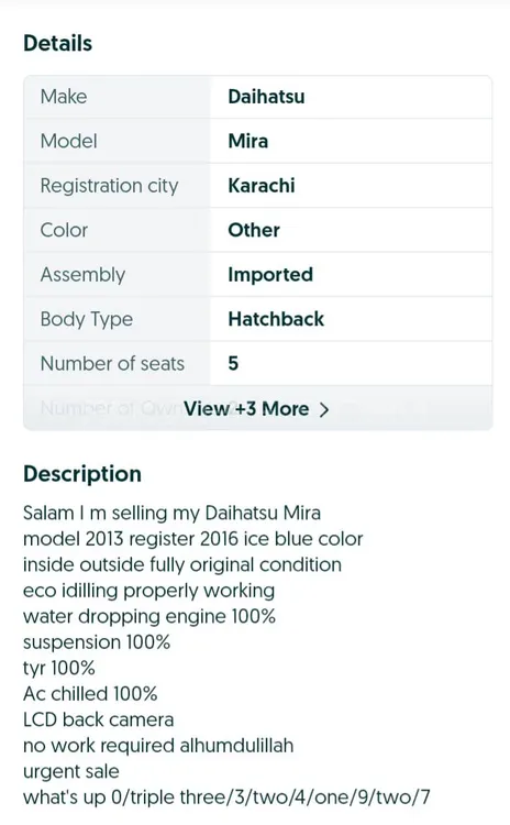 Daihatsu Mira 2013 for Sale in Karachi Daihatsu Mira 2013 for Sale in Karachi Image-14