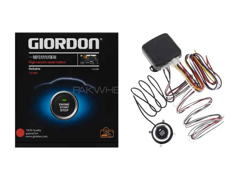 GIORDON Universal High Version Push Start Button System – Engine Start/Stop System Image-1