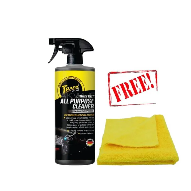 Track Car Care- All Purpose Cleaner 500ml With Free Microfiber Towel Image-1